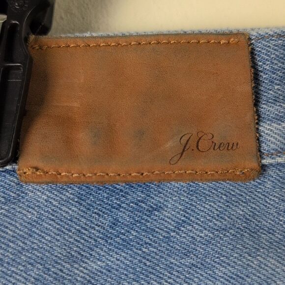 J. Crew Slouchy Boyfriend Denim Jeans Bandana Paisley Wash 90's Style Size 31 - Picture 11 of 14